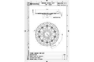 Paire de disques de frein BREMBO UPGRADE - SUPERSPORT - 208973711