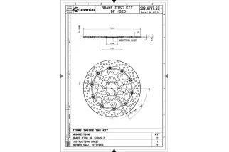 Disques de frein BREMBO UPGRADE Supersport rond flottant - la paire