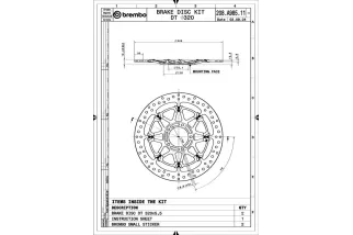 Paire de disques de frein BREMBO UPGRADE - T-DRIVE - 208A98511