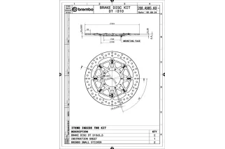 Disques de frein BREMBO UPGRADE T-Drive rond flottant - la paire
