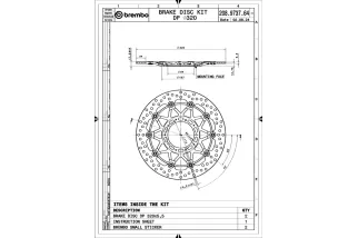 Disques de frein BREMBO UPGRADE Supersport rond flottant - la paire