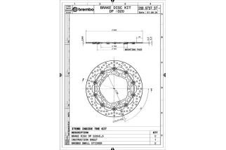 Paire de disques de frein BREMBO UPGRADE - SUPERSPORT - 208973737