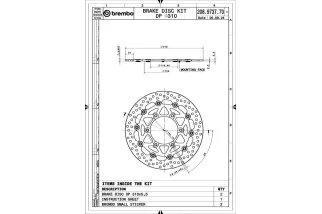 Disques de frein BREMBO UPGRADE Supersport rond flottant - la paire