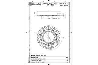 Disques de frein BREMBO UPGRADE Supersport rond flottant - la paire