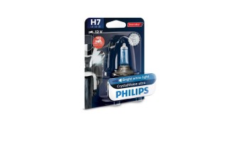 Ampoule PHILIPS H7 CrystalVision Ultra Moto 12V/55W - x1
