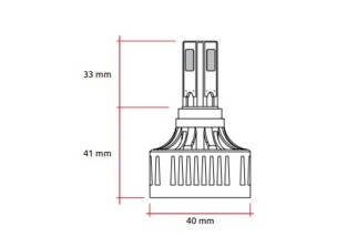 Kit LED ampoules pour phare origine RACETECH Replacement 12V 32W - x1