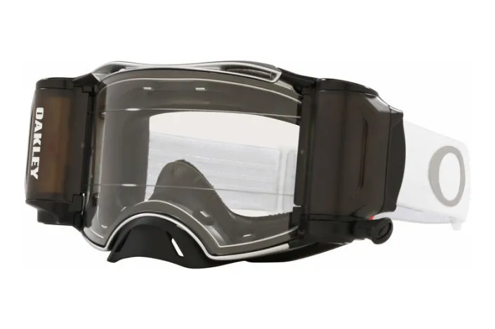 Masque OAKLEY Airbrake MX - Tuff Blocks White écran Race-Ready Roll-Off clair