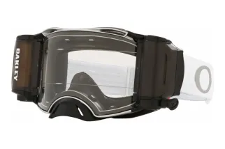 Masque OAKLEY Airbrake MX - Tuff Blocks White écran Race-Ready Roll-Off clair