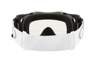 Masque OAKLEY Airbrake MX - Tuff Blocks White écran Race-Ready Roll-Off clair