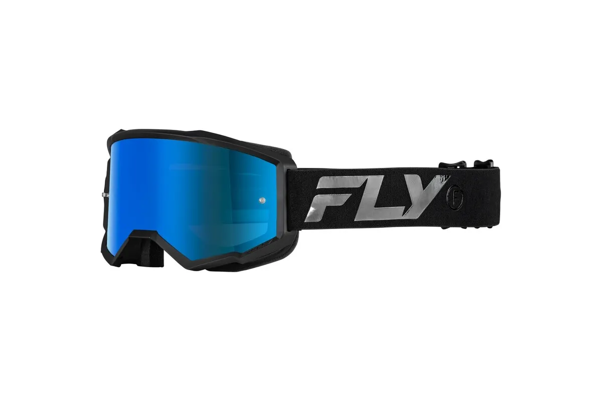 Masque FLY RACING Zone noir - écran Sky Blue fumé