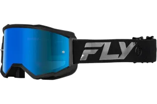 Masque FLY RACING Zone noir - écran Sky Blue fumé