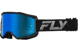 Masque FLY RACING Zone noir - écran Sky Blue fumé