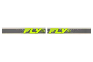 Masque FLY RACING Zone Dark Grey/Hi-Vis - écran Iridiscent Green