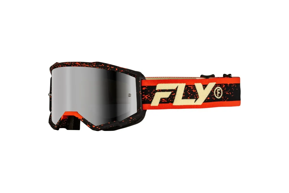 Masque FLY RACING Zone noir/rouge - écran argent fumé