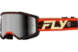 Masque FLY RACING Zone noir/rouge - écran argent fumé
