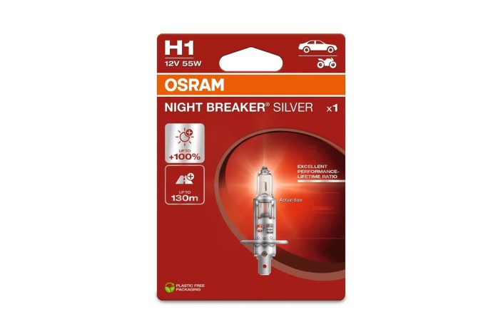 Ampoule OSRAM Night Breaker Silver H1 12V /55W - X1