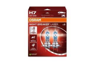 Ampoules OSRAM H7 Night Breaker Laser 12V 55W PX26d - par paire