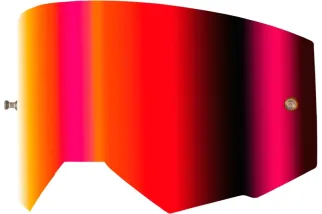 Écran FLY RACING avec fixation pour tear-off - écran rouge clair ambre