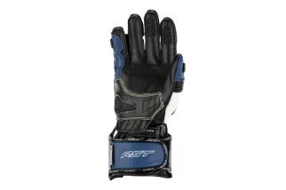 Gants RST TracTech Evo 4 cuir - bleu/blanc/noir