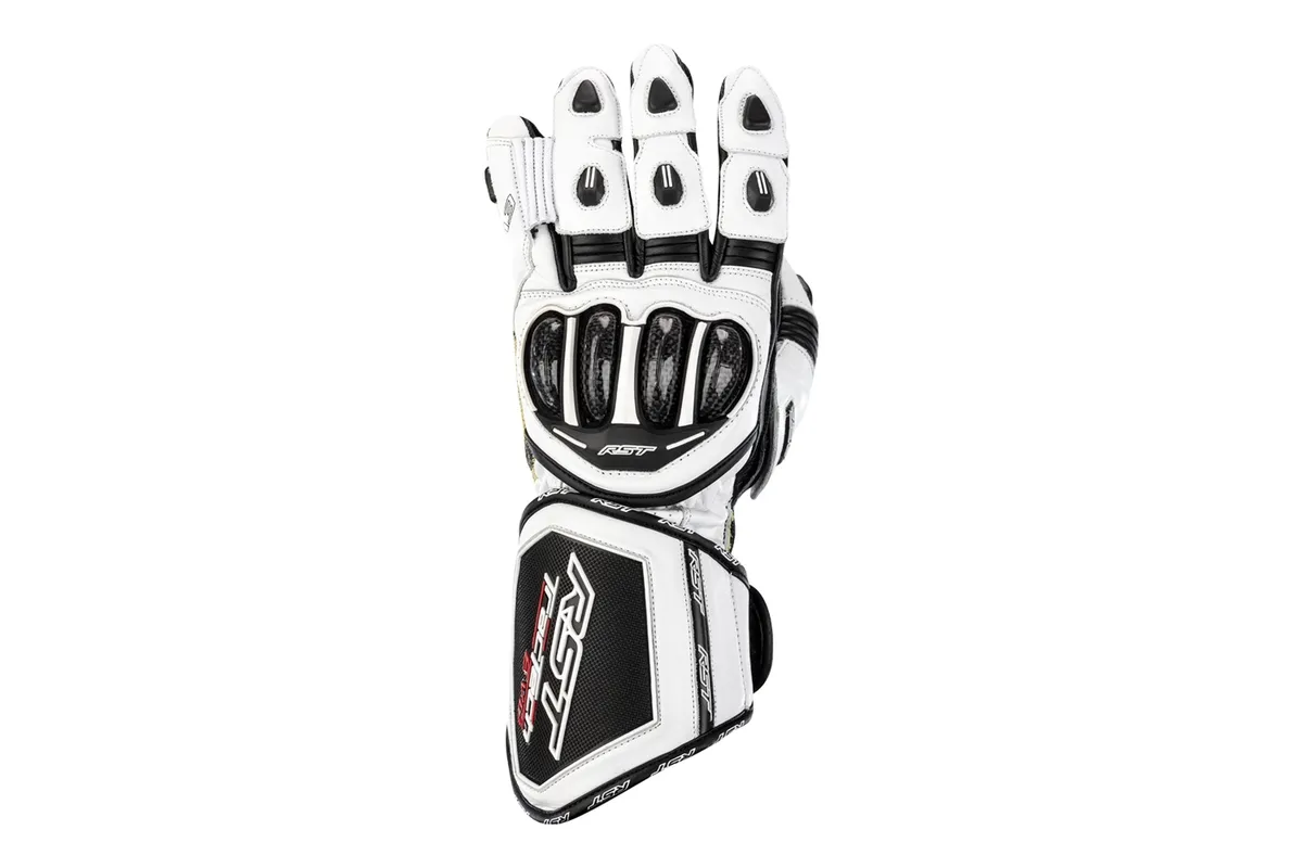 Gants RST TracTech Evo 4 cuir - blanc/noir