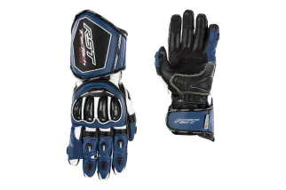 Gants RST TracTech Evo 4 cuir - bleu/blanc/noir