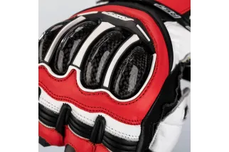 Gants RST TracTech Evo 4 cuir - rouge/blanc/noir