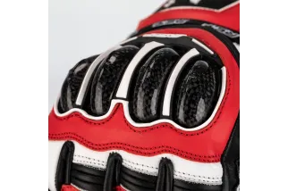 Gants RST TracTech Evo 4 cuir - rouge/blanc/noir