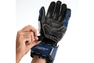 Gants RST TracTech Evo 4 cuir - bleu/blanc/noir