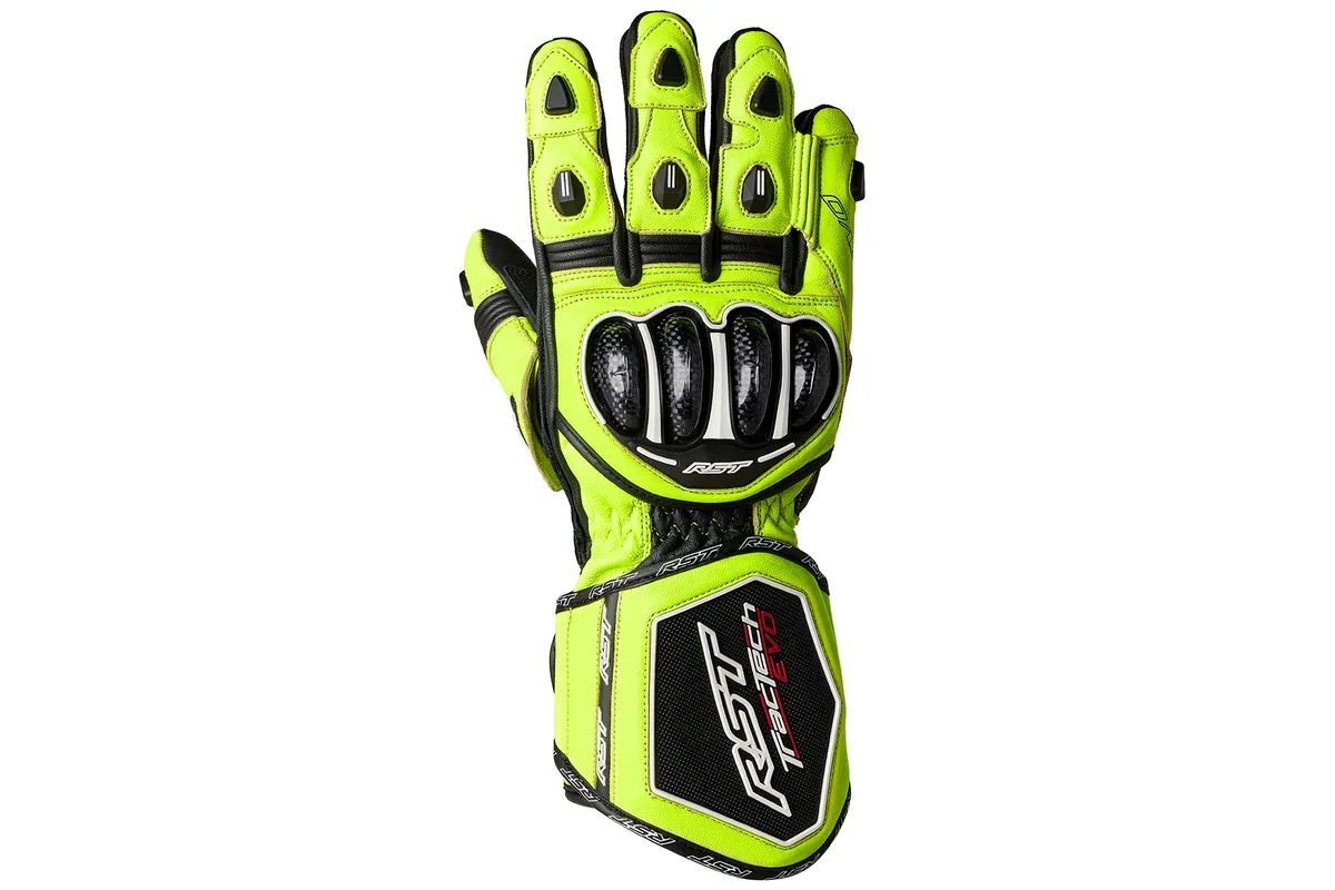 Gants RST TracTech Evo 4 - jaune fluo/noir