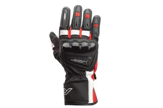 Gants RST Pilot CE cuir - noir/rouge/blanc