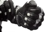 Gants RST Pilot CE cuir - noir/blanc