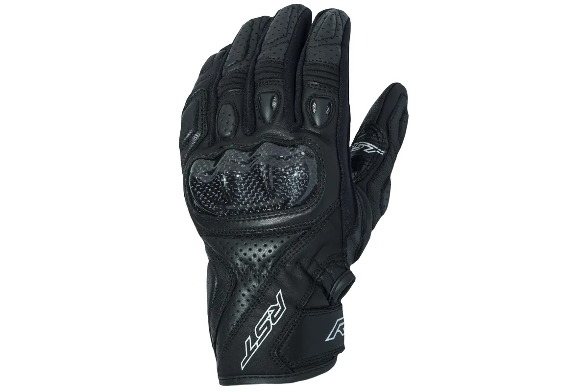 Gants RST Stunt 3 CE cuir/textile - noir