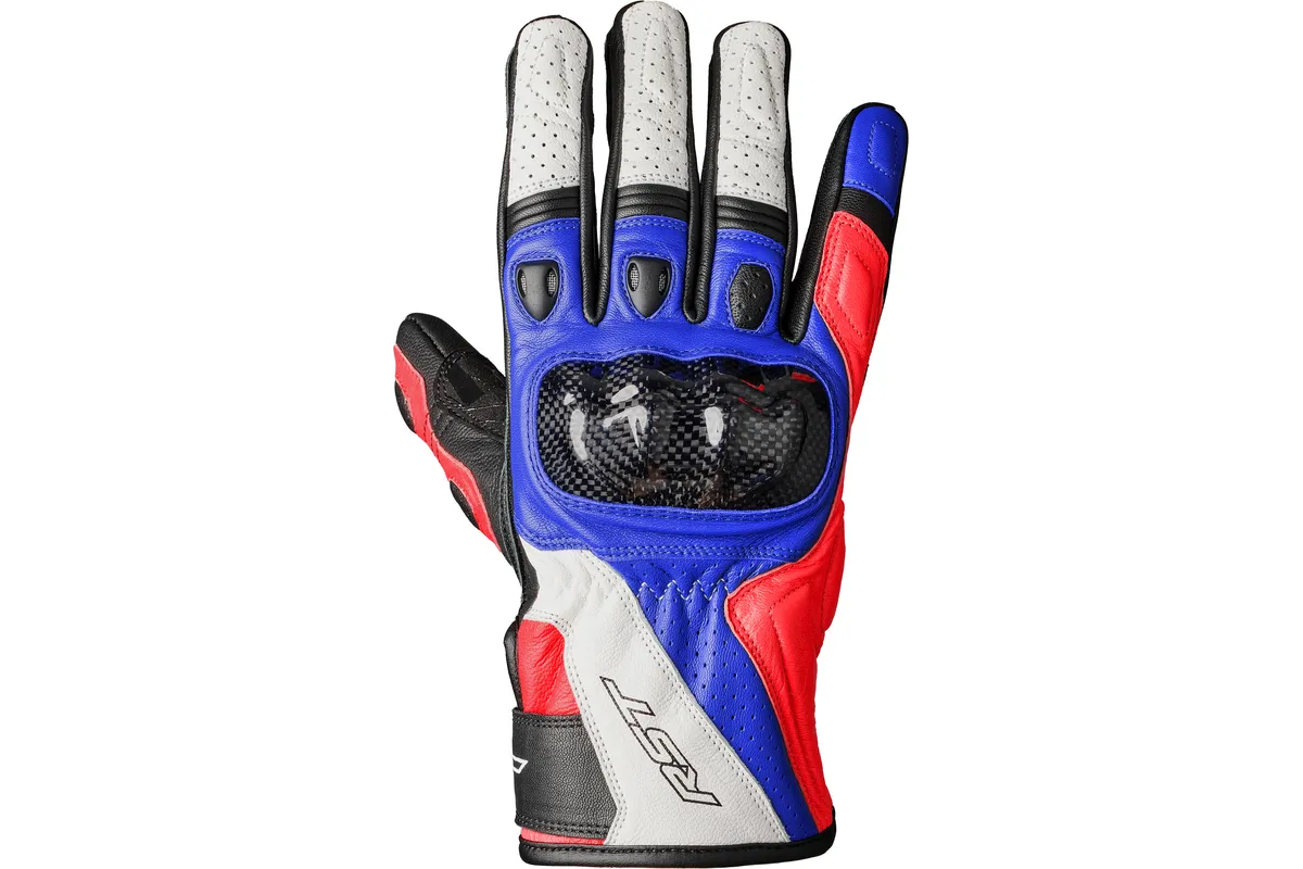 Gants RST Stunt 3 CE - rouge/blanc/bleu