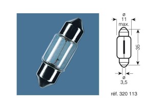 Ampoule OSRAM Original Line C5W 12V 5W - x10