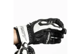 Gants RST Ladies Stunt 3 CE femme cuir/textile - blanc
