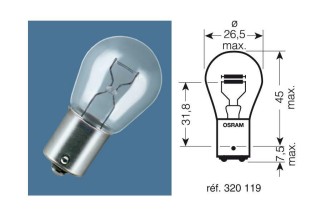 Ampoule OSRAM Original Line P21/5W 12V 21/5W - x10