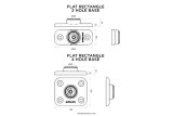 Base rectangulaire 2 trous QUAD LOCK 360