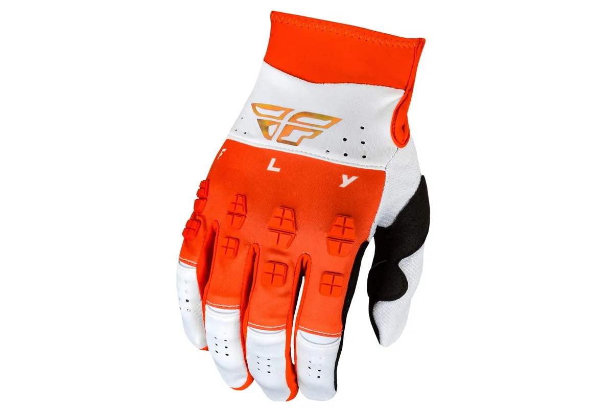 Gants FLY RACING Evolution DST Podium - rouge/blanc/Red Iridium