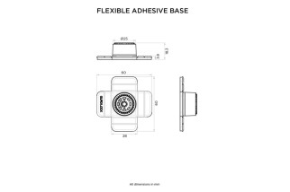 Base flexible adhésive QUAD LOCK 360