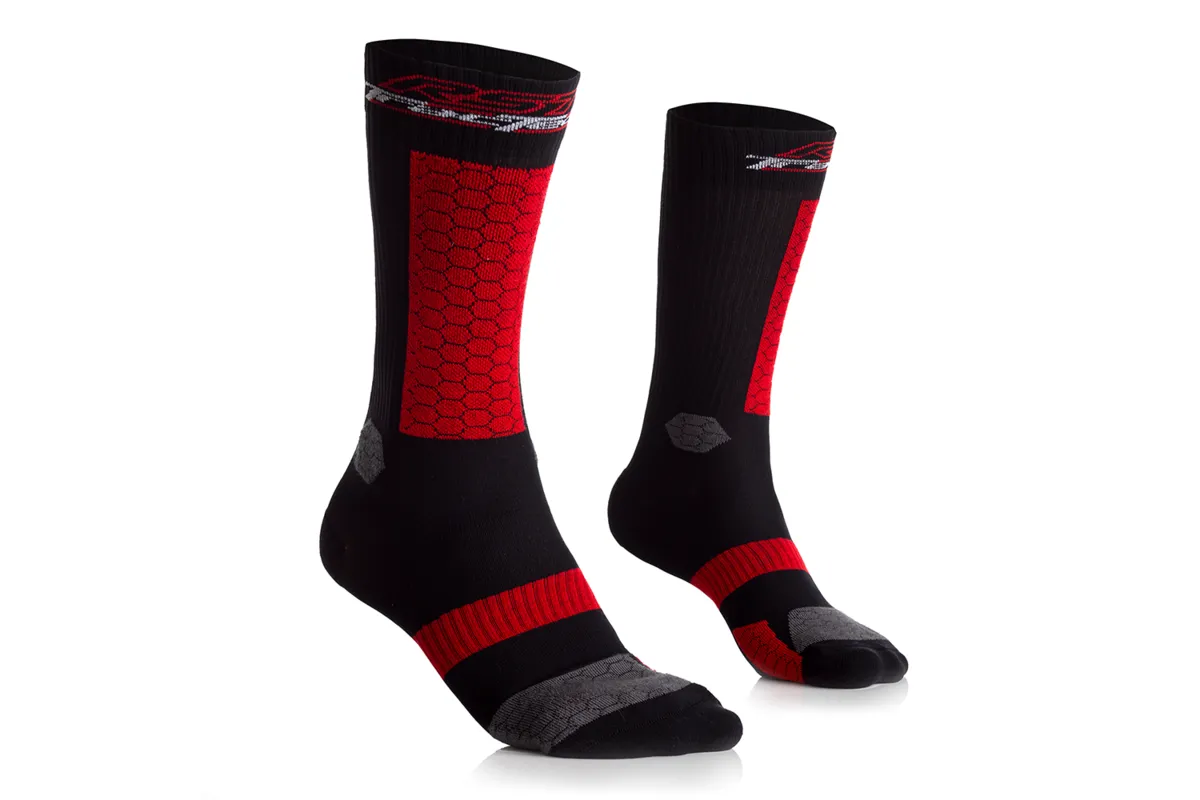 Chaussettes RST Tractech - noir/rouge taille M