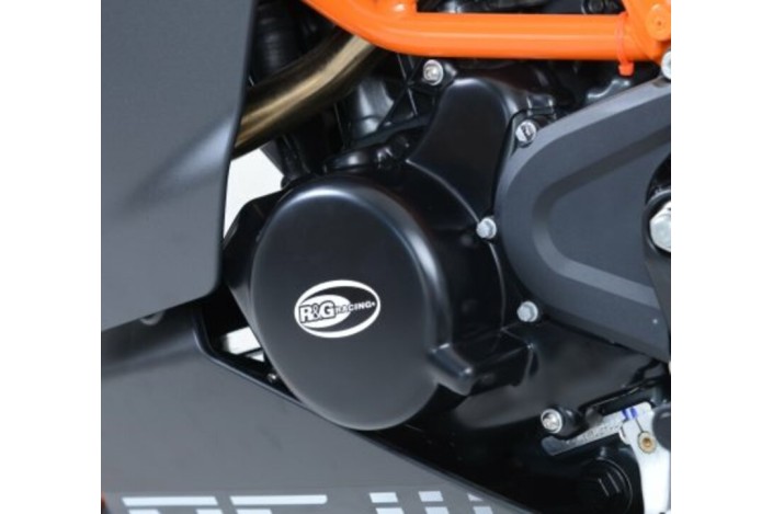 Couvre-carter gauche noir R&G RACING KTM RC125/200