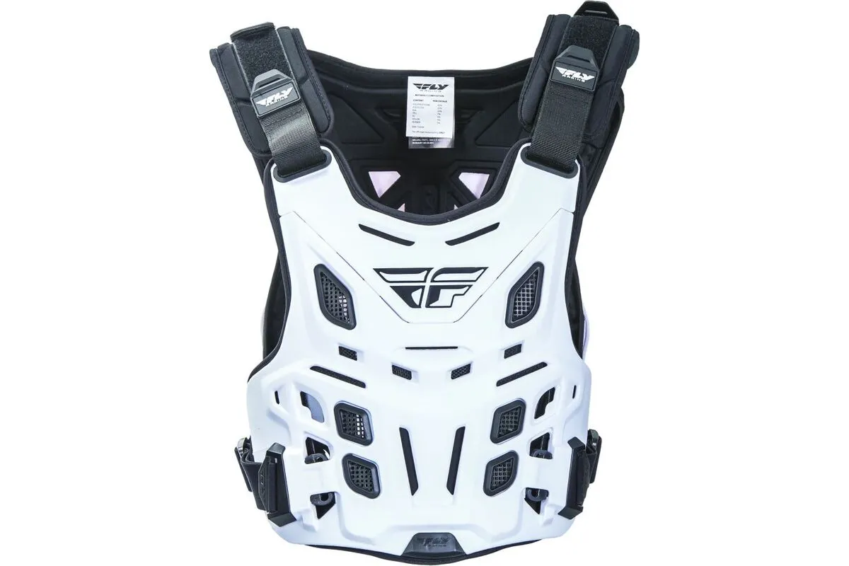 Plastron FLY RACING Revel Roost Race CE blanc