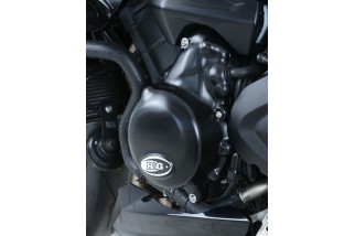 Couvre-carter gauche R&G RACING noir Triumph