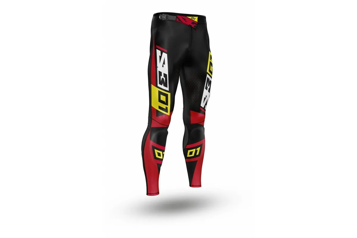 Pantalon S3 Collection 01 - noir/rouge taille 48