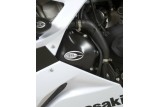 Couvre-carter gauche (alternateur) R&G RACING noir Kawasaki ZX-6R