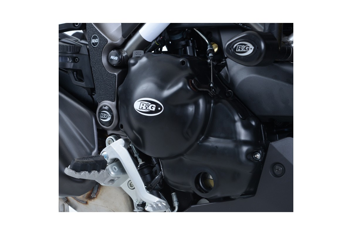 Couvre-carter droit R&G RACING noir Ducati 950 Multistrada
