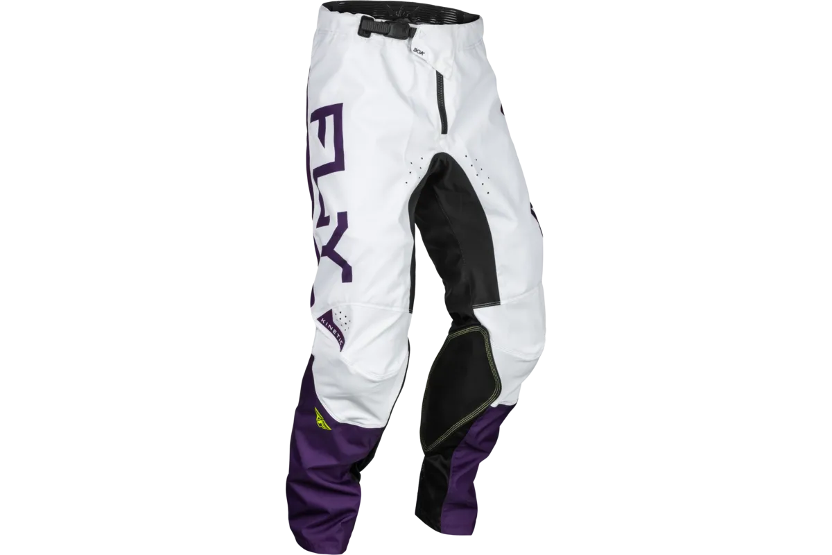 Pantalon FLY RACING Kinetic Reload - Deep Purple/blanc/jaune fluo