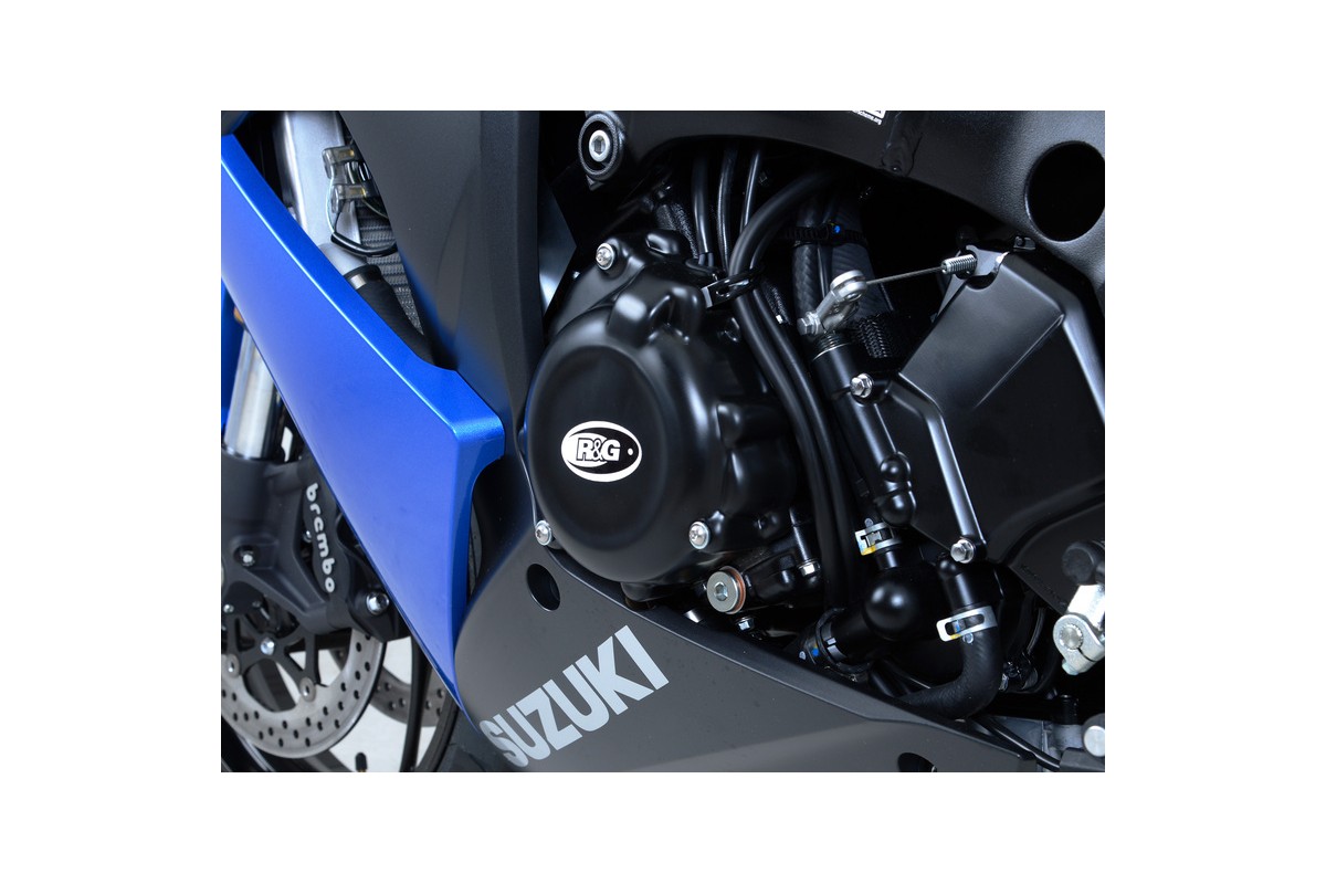 Couvre-carter gauche R&G RACING noir Suzuki GSX1000S