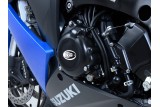Couvre-carter gauche R&G RACING noir Suzuki GSX1000S