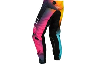 Pantalon enfant FLY RACING Kinetic Prodigy - Fuschia/Electric Blue/Hi-Vis